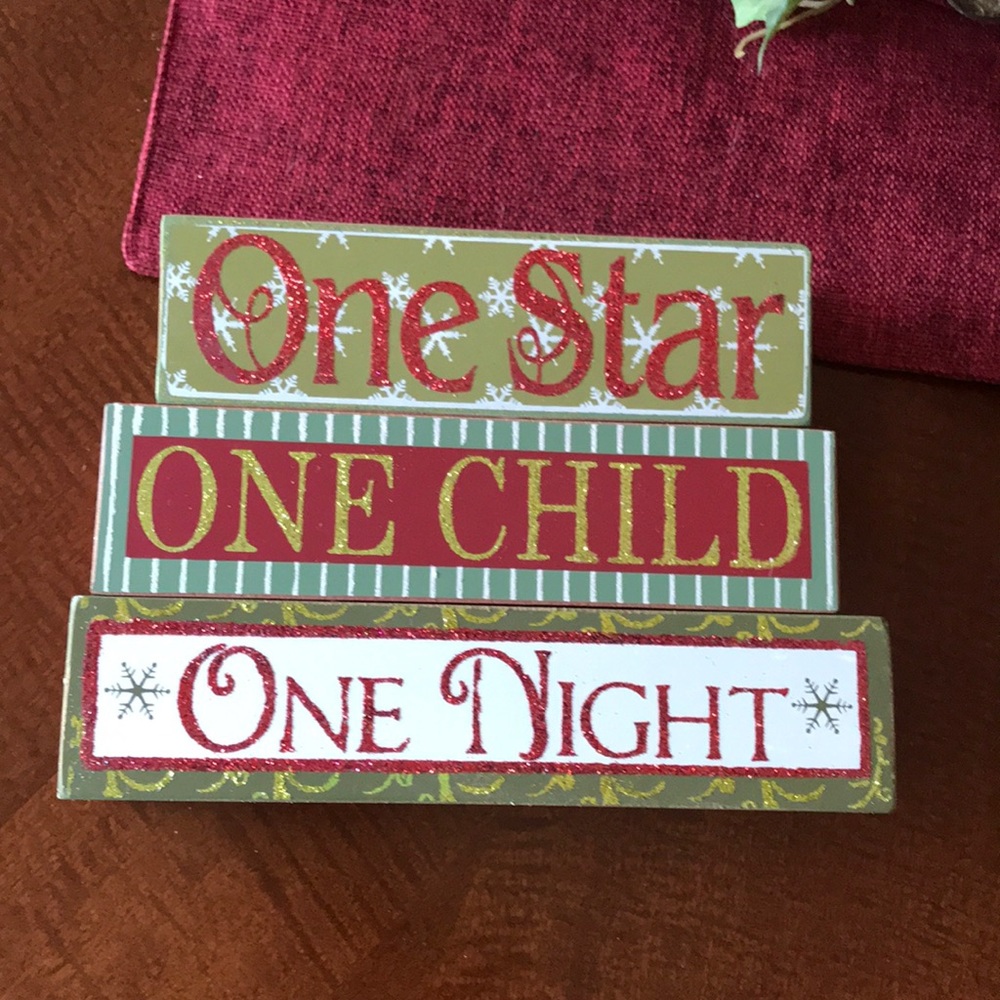 ‘One Star, One Child, One Night' Box Sign Set - Picture 3 of 6